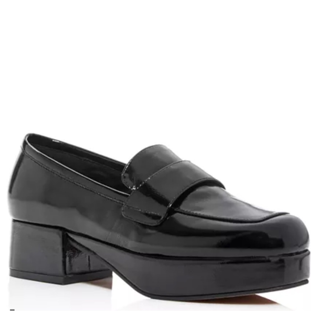 Jeffrey Campbell Patten Leather Student Square Toe Loafers. Size 8